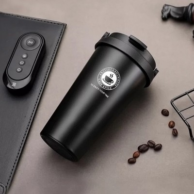 play run 500ML Portable Coffee Vacuum Flasks Insulateds Hot & Cold Cup With Handle Leakproof Stainless Steel Thermos Flask Tea Water Bottle Stainless Steel Coffee Mug(500 ml)