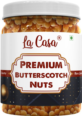 La Casa Premium Butterscotch Nuts | Crunchy Nuts Bits for Cakes & Cookies Decoration | Chips(250 g)