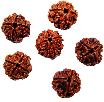 Urancia Natural Four Face Chatur Mukhi 4 Mukhi Char mukhi Rudrakh 6Pcs a lot Wood Pendant