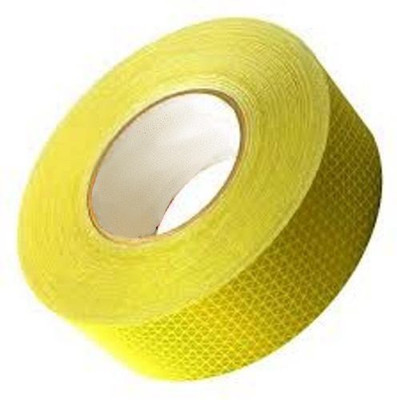 Tufkote High Intensity Reflective Conspicuity Tape 50.8 mm x 5 m YELLOW Reflective Tape(Pack of 1)