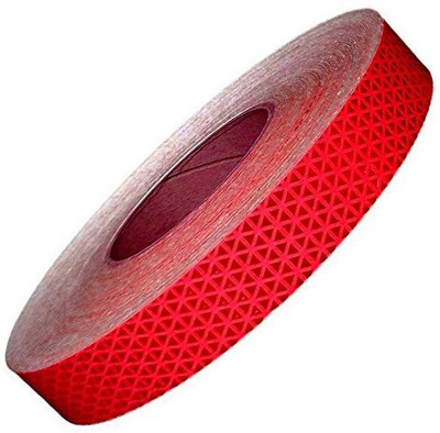 Tufkote High Intensity Reflective Conspicuity Tape 25.4 mm x 5 m RED Reflective Tape(Pack of 1)