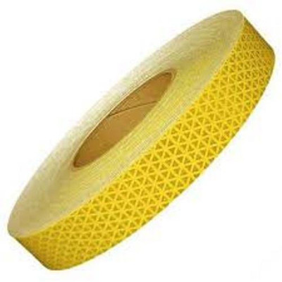 AutoVision Imported Reflective Conspicuity Tape, 1 inch Width (45 Meter, Yellow) 25.4 mm x 45 m Yellow Reflective Tape(Pack of 1)