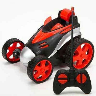 TrueBucks Stunt Vehicle 360°Rotating Rolling Electronic Radio RC Remote Control Toy Charging car Toys for Boys Kids (Red, Black)(Multicolor)