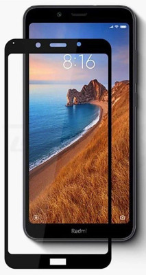 HQ Protection Edge To Edge Tempered Glass for Mi Redmi 6, Mi Redmi 6A, REDMI 7A | Full HD+ 3D Anti Scratch 9H Hardness Cover Friendly Anti Shatter Proof Full Edge Full Glue(Pack of 1)