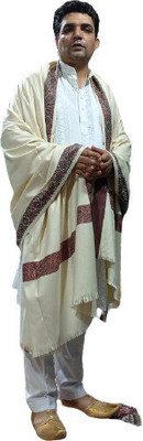 Royal-E-Kashmir Cashmere Solid Men Shawl(Gold)