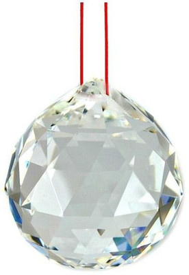 SHRI ASTHA VINAYAK Crystal_Ball Decorative Showpiece  -  7.6 cm(Crystal, White)