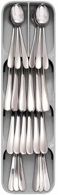 Vidisa Empty Cutlery Holder Case(White, Gray  Holds 24 Pieces)