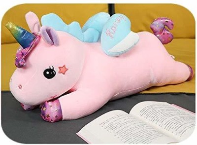 Tickles Super Soft Pegasus Horse Soft Stuffed Plush Toy for Girls & Boys Kids Babies Birthday Gift  - 40 cm(Pink)