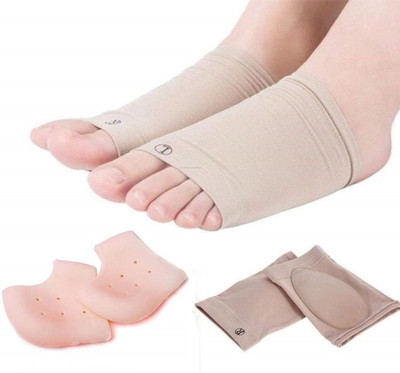 Harsh narrow fab Arch Support With Silicon Heel Protector Heel Support