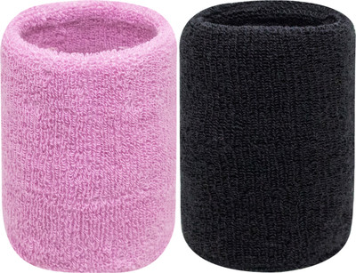 Neska Moda Unisex Wrist Support/Wrist Band-Free Size Wrist Support(Black, Pink)
