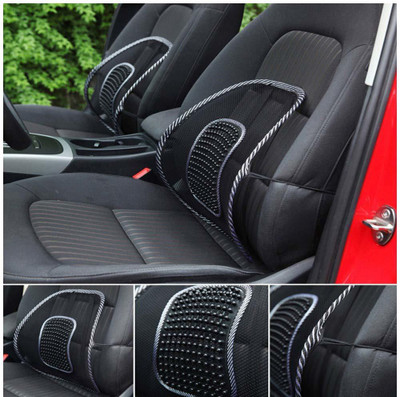 CheckSums Polyester Seating Pad For  Universal For Car Universal For Car(suitable for all cars front seat, Suitable for Chairs Black)