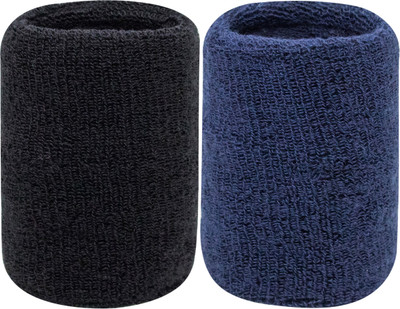 Neska Moda Unisex Wrist Support/Wrist Band-Free Size Wrist Support(Black, Blue)