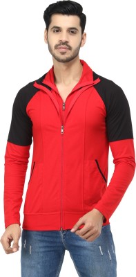 Black Collection Colorblock Men Polo Neck Red, Black T-Shirt