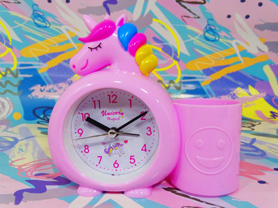 dishvy Analog Pink Clock