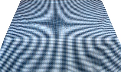 The Furnishing Tree Checkered 4 Seater Table Cover(Blue, PVC)
