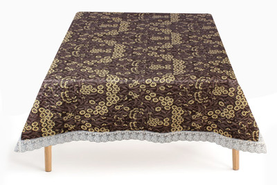 The Furnishing Tree Printed 2 Seater Table Cover(Brown, PVC)