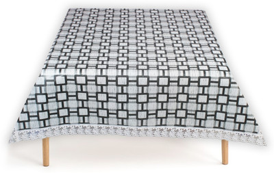The Furnishing Tree Printed 4 Seater Table Cover(Grey, PVC)