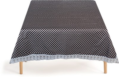 The Furnishing Tree Polka 2 Seater Table Cover(brown white, PVC)
