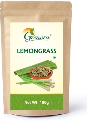 Grenera Pure Lemongrass Leaves Dried | Lemongrass Tea | Thai Curry Cooking Lemon Grass Herbal Tea Pouch(100 g)