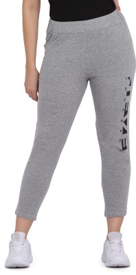 Clothmaster Printed Women Grey Track Pants