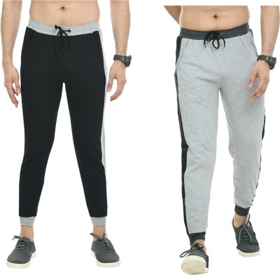 KAYU Solid Men Black, Grey Track Pants