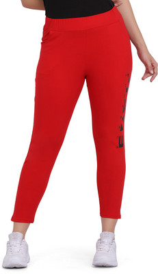 Clothmaster Printed Women Red Track Pants