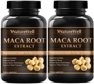 Naturewell Natural Maca root Extract (Pack Of 2) Ultra(2 x 60 No)