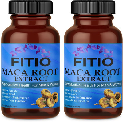 FITIO Natural Maca root Extract (Pack Of 2) Ultra(2 x 60 No)