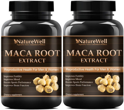 Naturewell Natural Maca root Extract (Pack Of 2) Pro(2 x 60 No)