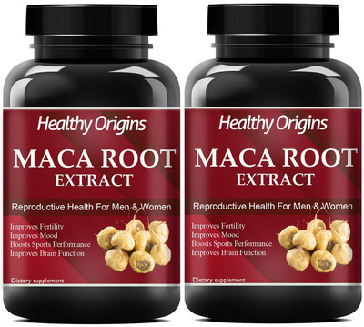 Healthy Origins Maca Root for men and women (Pack Of 2) Pro(2 x 60 No)
