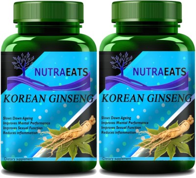 NutraEats Korean Red Ginseng 1000mg (Pack Of 2) Premium(2 x 60 No)