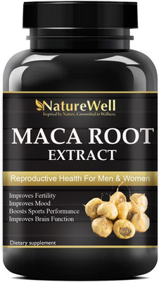 Naturewell Maca Root Extract Capsules for ReUltraductive Health Ultra(60 No)