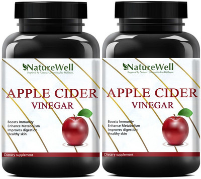 Naturewell Apple Cider Vinegar Extract (Pack Of 2) Ultra(2 x 60 No)
