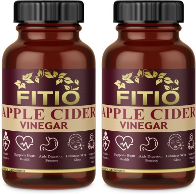 FITIO Apple Cider Vinegar Extract Capsules (Pack Of 2) Ultra(2 x 60 No)