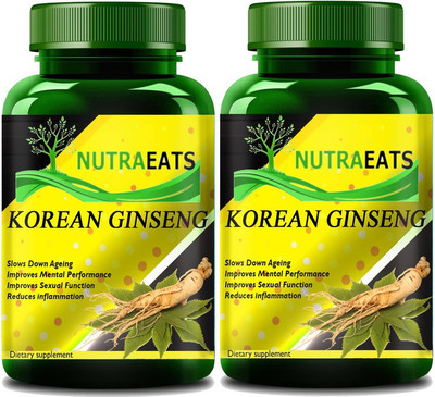 NutraEats Premium Korean Gingseng for Men & Women (Pack Of 2) Pro(2 x 60 No)