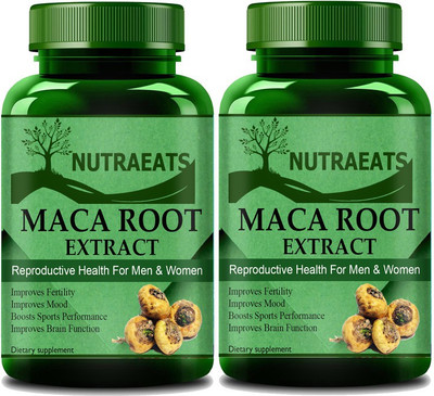 NutraEats Pro Natural Maca root Extract (Pack Of 2) Pro(2 x 60 No)
