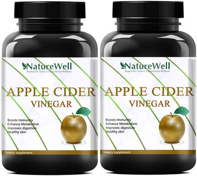 Naturewell Apple Cider Vinegar Capsules (Pack Of 2) Pro(2 x 60 No)