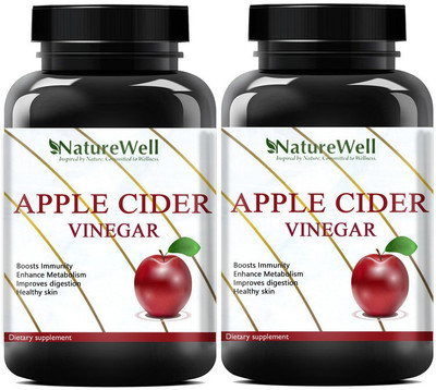 Naturewell Apple Cider Vinegar Extract (Pack Of 2)(2 x 60 No)
