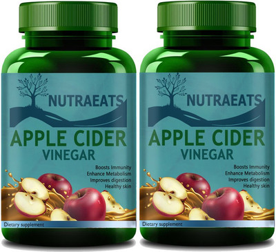 NutraEats Nutrition Ultra Apple Cider Vinegar (Pack Of 2) Pro(2 x 60 No)