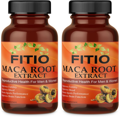 FITIO Maca Root for men and women (Pack Of 2) Ultra(2 x 60 No)