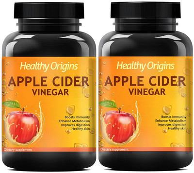 Healthy Origins Apple Cider Vinegar Extract Capsules (Pack Of 2) Pro(2 x 60 No)