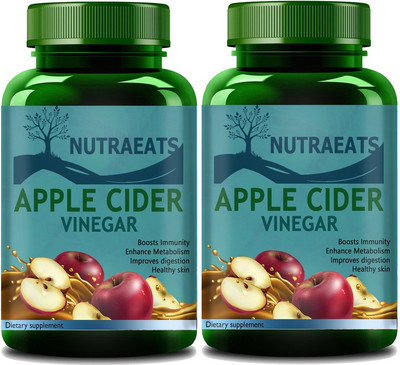 NutraEats Pro Apple Cider Vinegar (Pack Of 2) Pro(2 x 60 No)