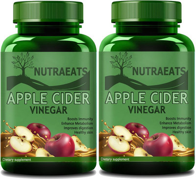 NutraEats Pro Apple Cider Vinegar Diet Supplement for Weight Loss (Pack Of 2) Pro(2 x 60 No)