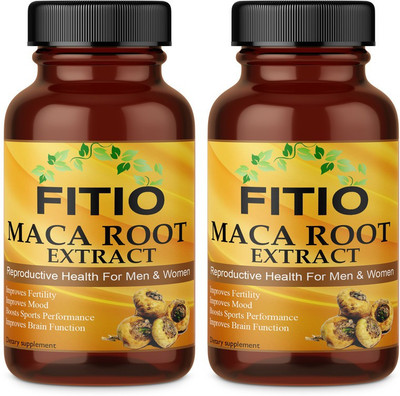 FITIO Maca Root for men & women (Pack Of 2) Pro(2 x 60 No)
