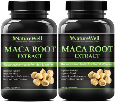 Naturewell Maca Root for men and women (Pack Of 2) Pro(2 x 60 No)