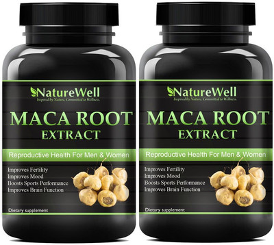 Naturewell Maca Root for men and women (Pack Of 2) Premium(2 x 60 No)