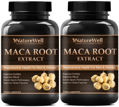 Naturewell Natural Maca root Extract (Pack Of 2)(2 x 60 No)