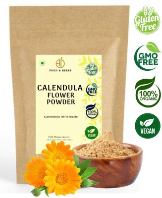 A D FOOD & HERBS ORGANIC CALENDULA FLOWER POWDER Dried Natural Ayurveda Herbal Powder ( 250 GMS )(250 g)