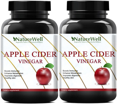 Naturewell Apple Cider Vinegar Extract (Pack Of 2) Pro(2 x 60 No)