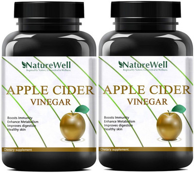 Naturewell Apple Cider Vinegar Capsules (Pack Of 2) Ultra(2 x 60 No)
